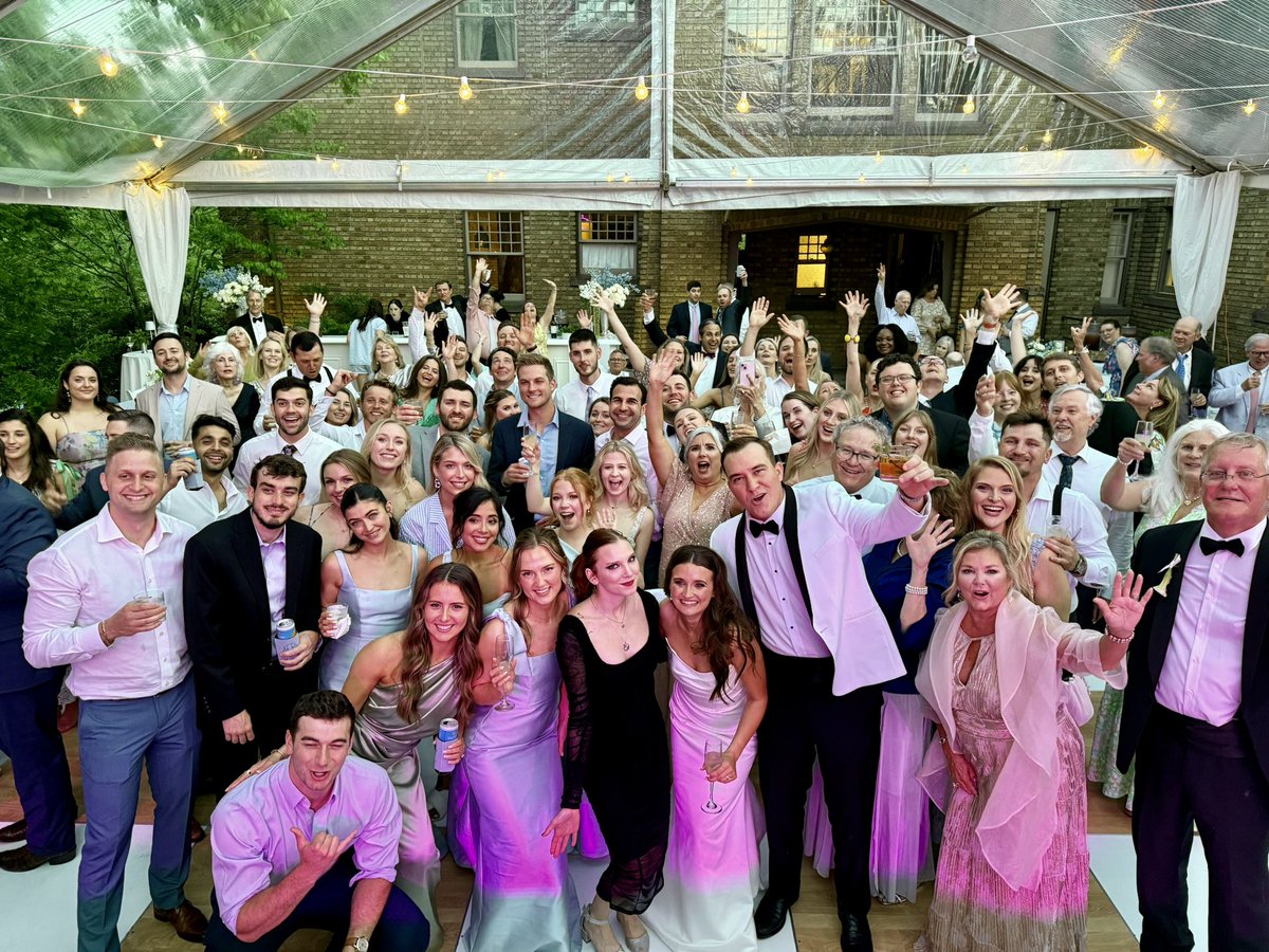 ❤️Megan &amp; Ben❤️
.
#Wedding #WorthingtonWedding #FlyByRadio #BirminghamWedding #ClubhouseOnHighland #WeddingReception #April26Wedding #LoveInBloom #WeddingVibes #PartyWithFlyByRadio