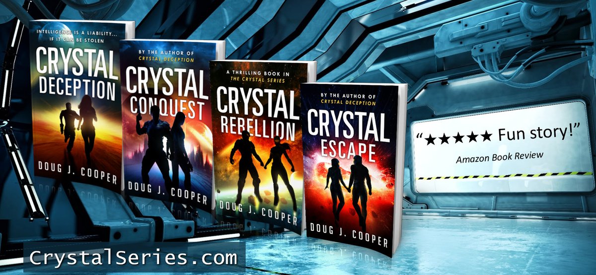 crystalseries's tweet image. “The man’s an ass in so many ways,” agreed Cheryl.
The Crystal Series – Classic sci-fi. Futuristic thrills.
Start with first book CRYSTAL DECEPTION
Series info: CrystalSeries.com
Buy link: amazon.com/default/e/B00F…
#kindleunlimited #scifi