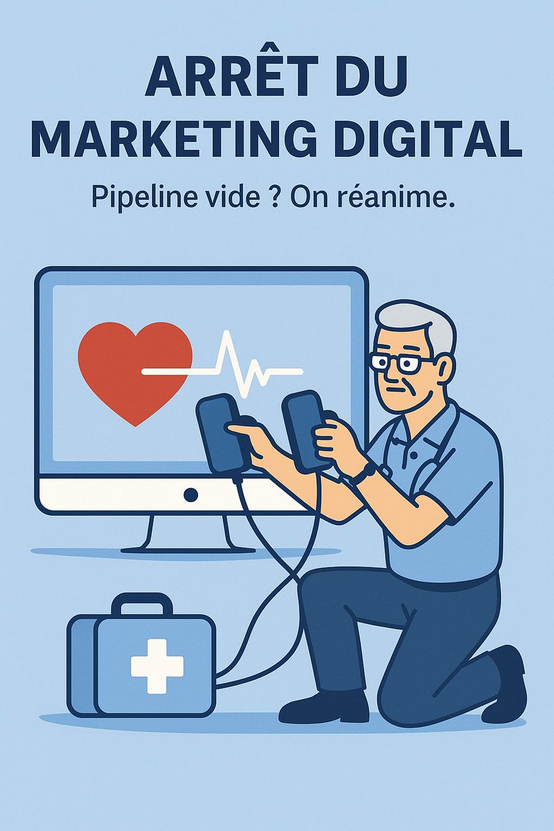 🚨 Votre marketing digital est-il en arrêt total ? 

🩺 Symptômes : 
- Pipeline vide 
- Leads non qualifiés 
- Campagnes sans résultats

🔍 Diagnostic : arrêt cardiaque du marketing digital.

Par ici les électrochocs : lnkd.in/e-S9hnxD