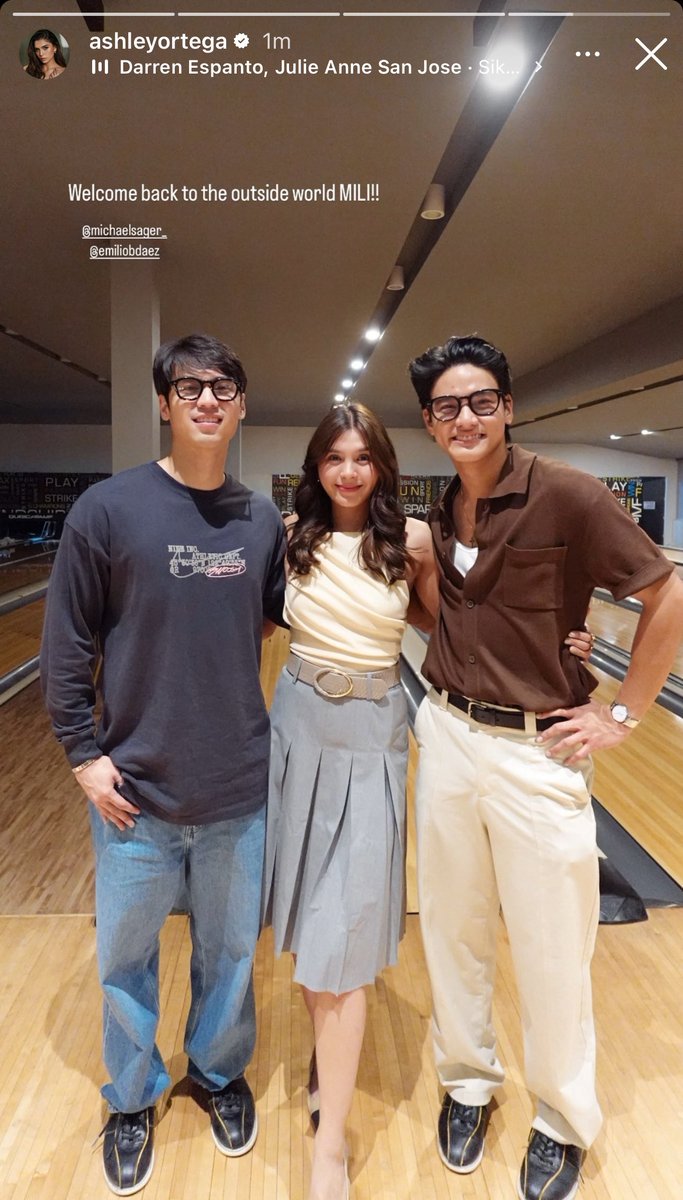 nearorfarrr's tweet photo. JHOCEY WITH ASHLEY ORTEGA! TAPOS NANDITO RIN SI EMILIO AT MICHAEL. OH GOD! NATULOY ANG BOWLING NILAAA. JHOCEY X MILI PIC DIN PLEASEEEEE 🥹 https://t.co/SqOHcFK03b
