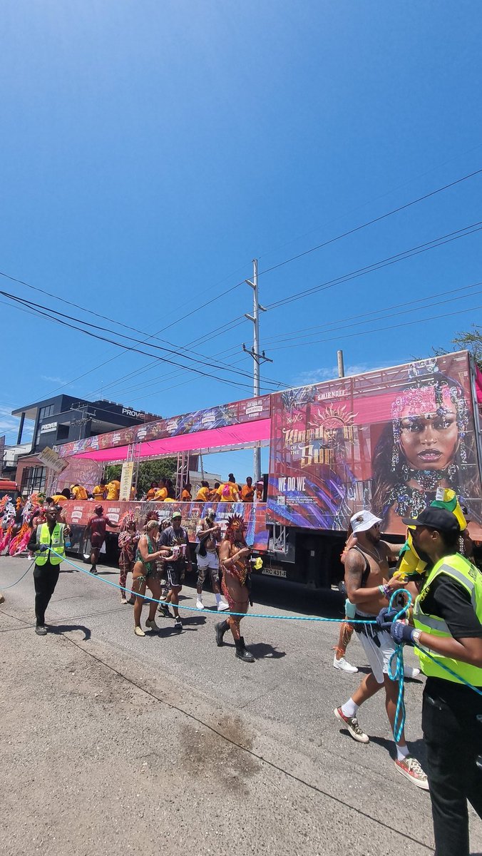 LucyAndVagabond's tweet photo. GenXS is passing Lady Musgrave Avenue. This is truck #2 #carnivalinjamaica2025 #carnivalupdate https://t.co/LSHB2dKUxC