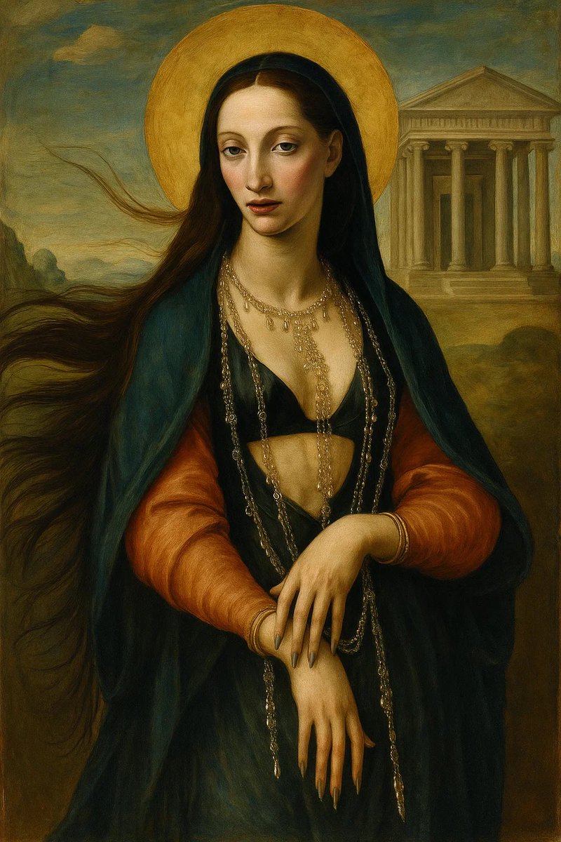 oddio raga appena scoperto che Elodie che si è ispirata ad un quadro del ‘500 per la versione galattica di mi ami mi odi her mind