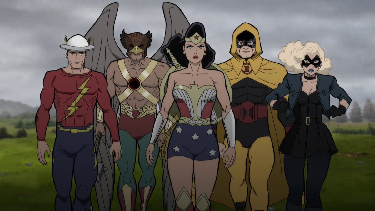 worldsfinest's tweet photo. The "Justice Society: World War II" animated movie debuted on this day (Apr. 27) in 2021. This truly excellent DC Universe Movie title, directed by Jeff Wamester and written by Meghan Fitzmartin and Jeremy Adams, sees The Flash thrown back in time to WWII! #JSWWII #JusticeSociety https://t.co/P7HCXsaCD5
