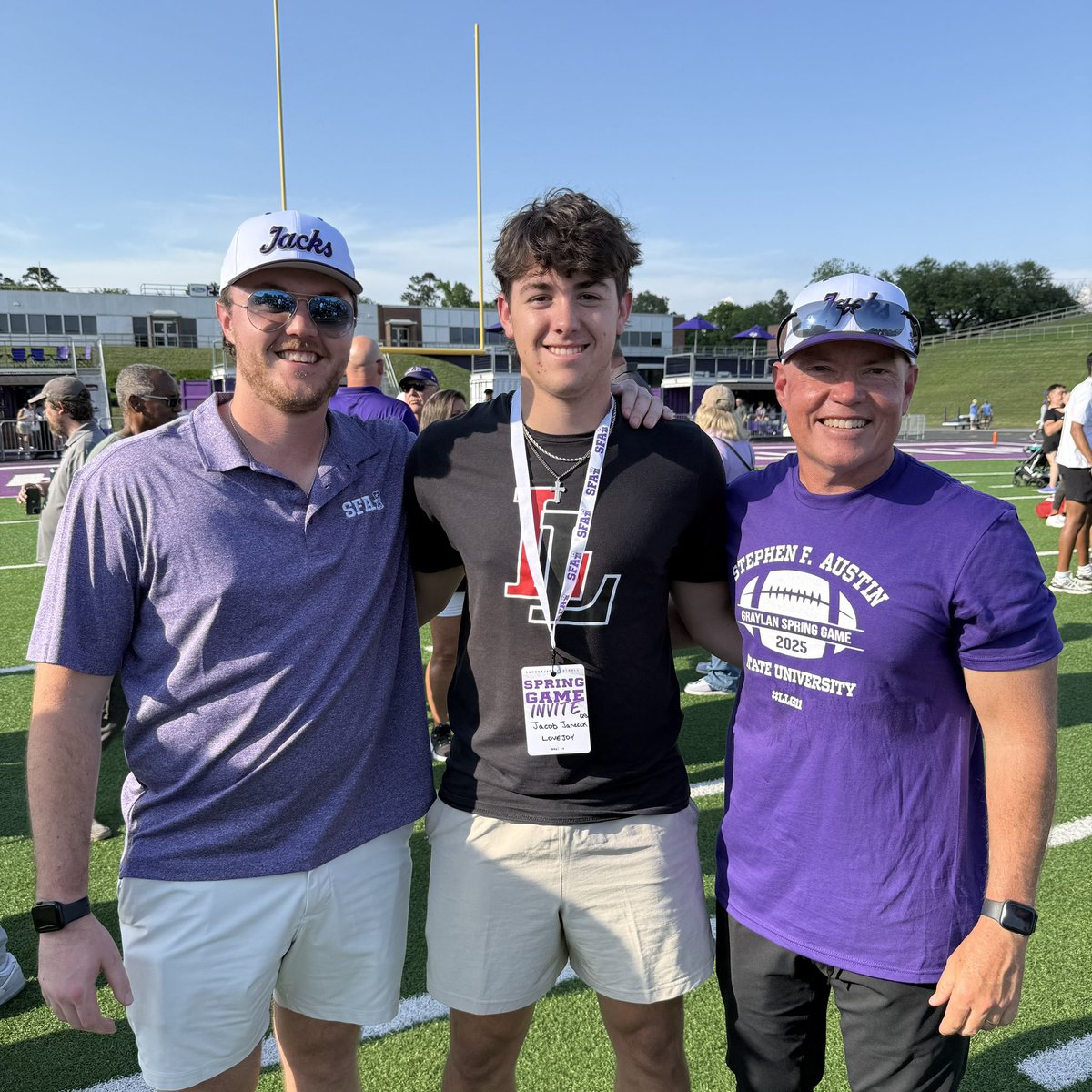 Jacob Janecek 2026 QB (@jj_janecek) on Twitter photo Had a great time at the <a href="/SFA_Football/">Lumberjack Football</a> Spring Game. Thank you <a href="/ChrisRossSFA/">Chris Ross</a> <a href="/CoachCarthel/">Colby Carthel</a> <a href="/CoachJMay/">Jared May</a> for the hospitality. Looking forward to being back this summer!
<a href="/leopardfootball/">LOJO Football</a>
<a href="/ToddDodgeFBcamp/">Todd Dodge</a>
<a href="/CoachBMurdock/">Coach Murdock</a>
<a href="/coachmwilliams1/">Marshall Williams</a> Had a great time at the <a href="/SFA_Football/">Lumberjack Football</a> Spring Game. Thank you <a href="/ChrisRossSFA/">Chris Ross</a> <a href="/CoachCarthel/">Colby Carthel</a> <a href="/CoachJMay/">Jared May</a> for the hospitality. Looking forward to being back this summer!
<a href="/leopardfootball/">LOJO Football</a>
<a href="/ToddDodgeFBcamp/">Todd Dodge</a>
<a href="/CoachBMurdock/">Coach Murdock</a>
<a href="/coachmwilliams1/">Marshall Williams</a>