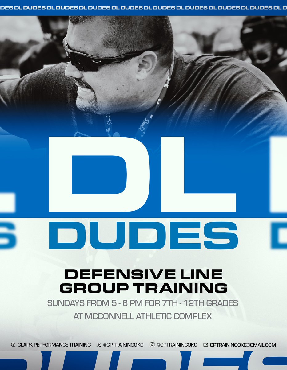 Tonight’s the Night! Come get better with us!

7th-12th Grade Defensive Lineman Training.

$20 a person