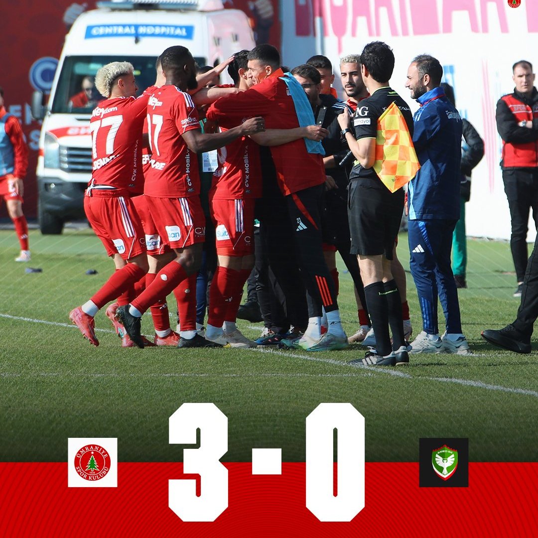 Ümraniyespor, Amedspor'a 3-0 bastı!