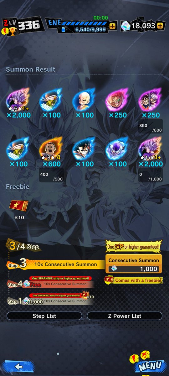 SOARINGFISTS2's tweet image. WHAT????? Y'all gonna say it is a waste of my cc, but.....
1. I had 20k so i had to spend .
2. I GOT BEAST GOHAN TWO TIMES LIKE WHAT