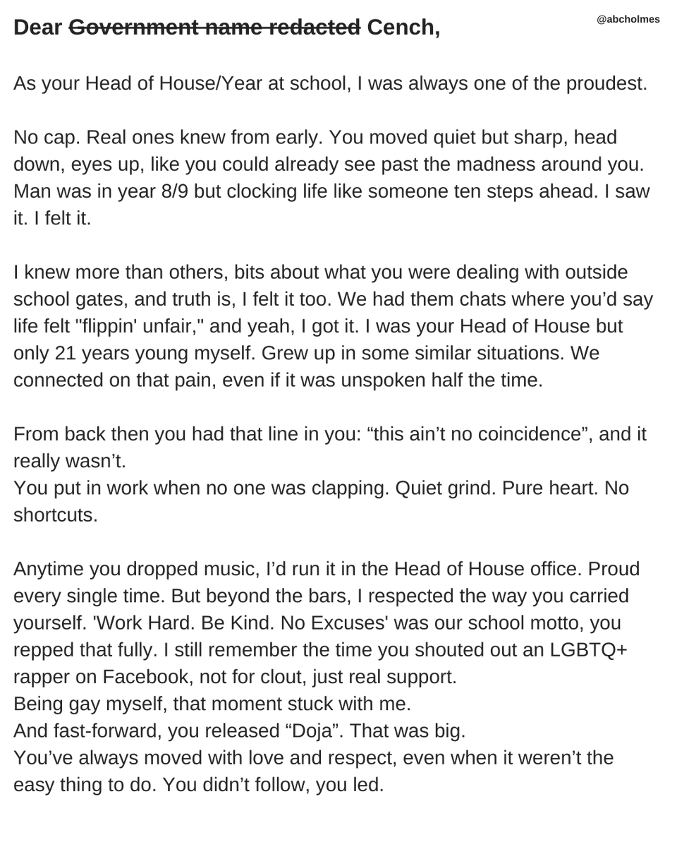 Alex Holmes OBE tweet media