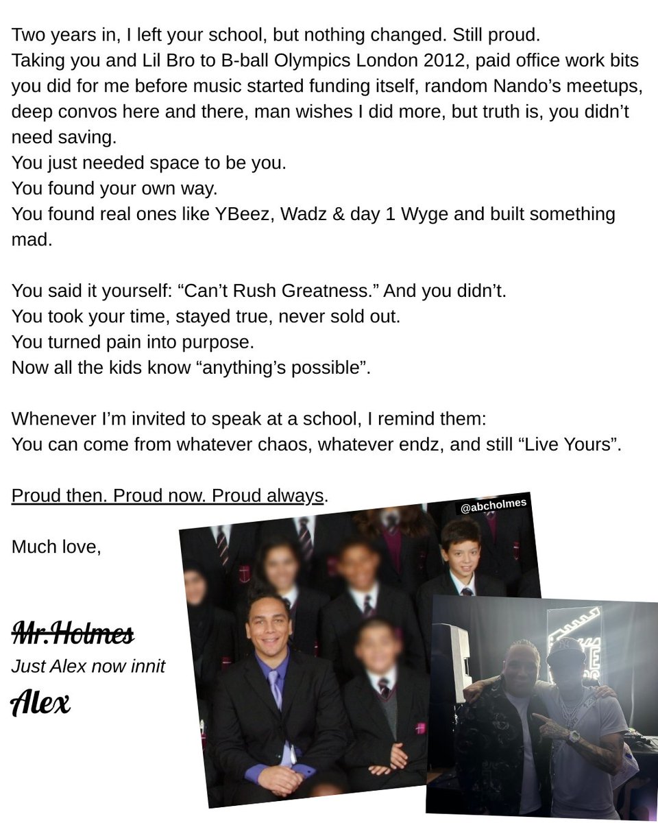 Alex Holmes OBE tweet media