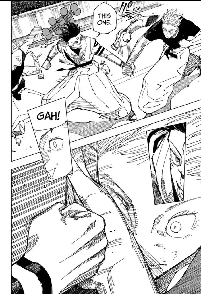 ImperialTruth_'s tweet image. This moment and sukuna’s strength wasn’t talked about enough, sure gojo blocked it, but no punch gojo threw at sukuna sent him flipping and flying like a ragdoll, my question is how come we never saw this crazy strength again?