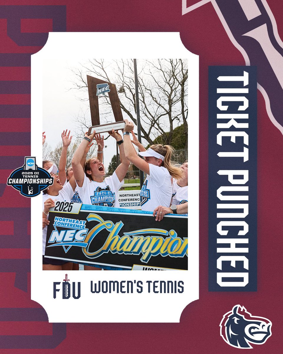 FDU Knights (@fduknights) on Twitter photo We are heading to the NCAA Division I Womenโs Tennis Championships! Find out our regional location tomorrow during the NCAA Selection Show at 5:00 p.m. on NCAA.com!
#uKNIGHTED | <a href="/nectennis/">NEC Tennis</a> We are heading to the NCAA Division I Womenโs Tennis Championships! Find out our regional location tomorrow during the NCAA Selection Show at 5:00 p.m. on NCAA.com!
#uKNIGHTED | <a href="/nectennis/">NEC Tennis</a>