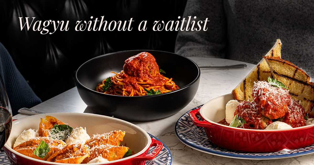 Wagyu beef, Wagyu beef, Wagyu beef. Say it three times, and it will appear on the table in front of you. Or just tell your server you’d like to try one of our bold new dishes made with a Wagyu beef blend.

maggianos.com/reservations/