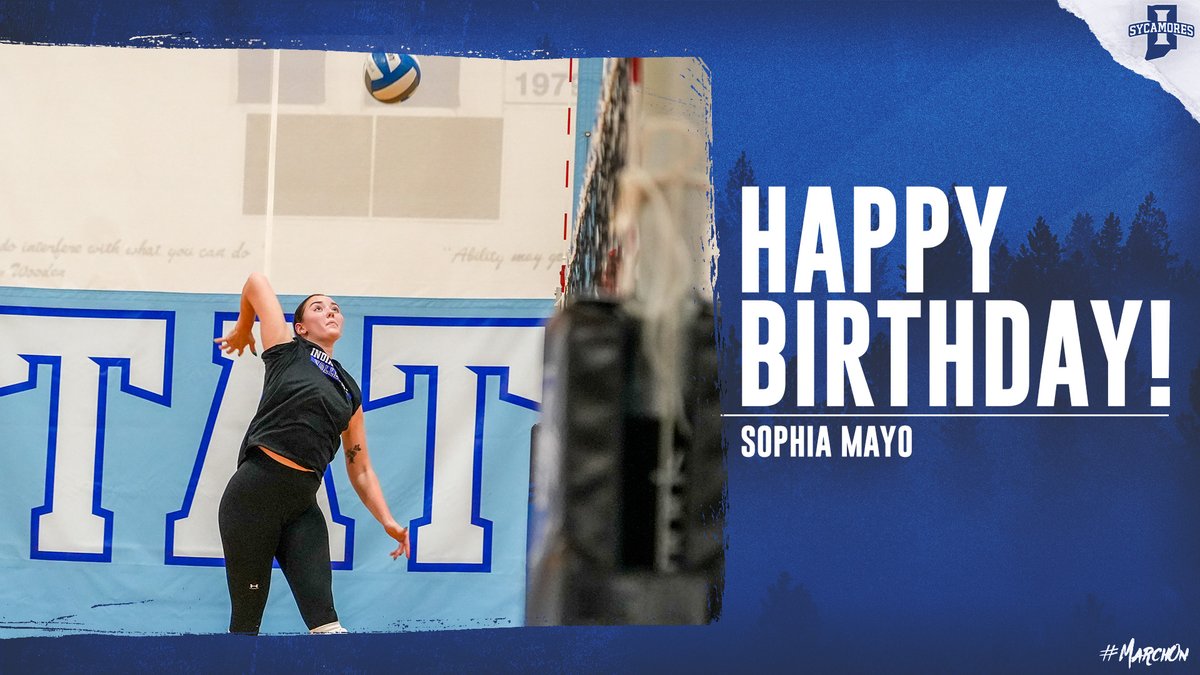 Happy birthday to one of the newest Sycamores, outside hitter <a href="/sophia_mayo_/">sophia</a>! 🥳

#MarchOn | #TreesUpRootsDown