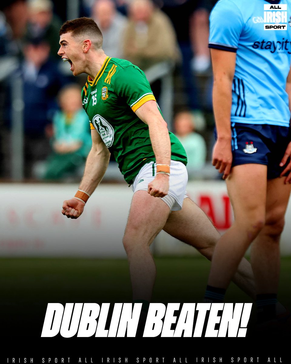WOW!! 

Meath have beaten Dublin - their first defeat in Leinster since 2010!!