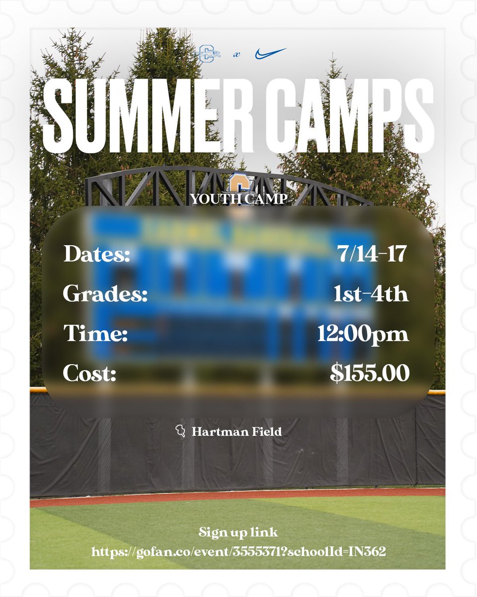 We will also be running our YOUTH CAMP this summer! Hope to see you all there!