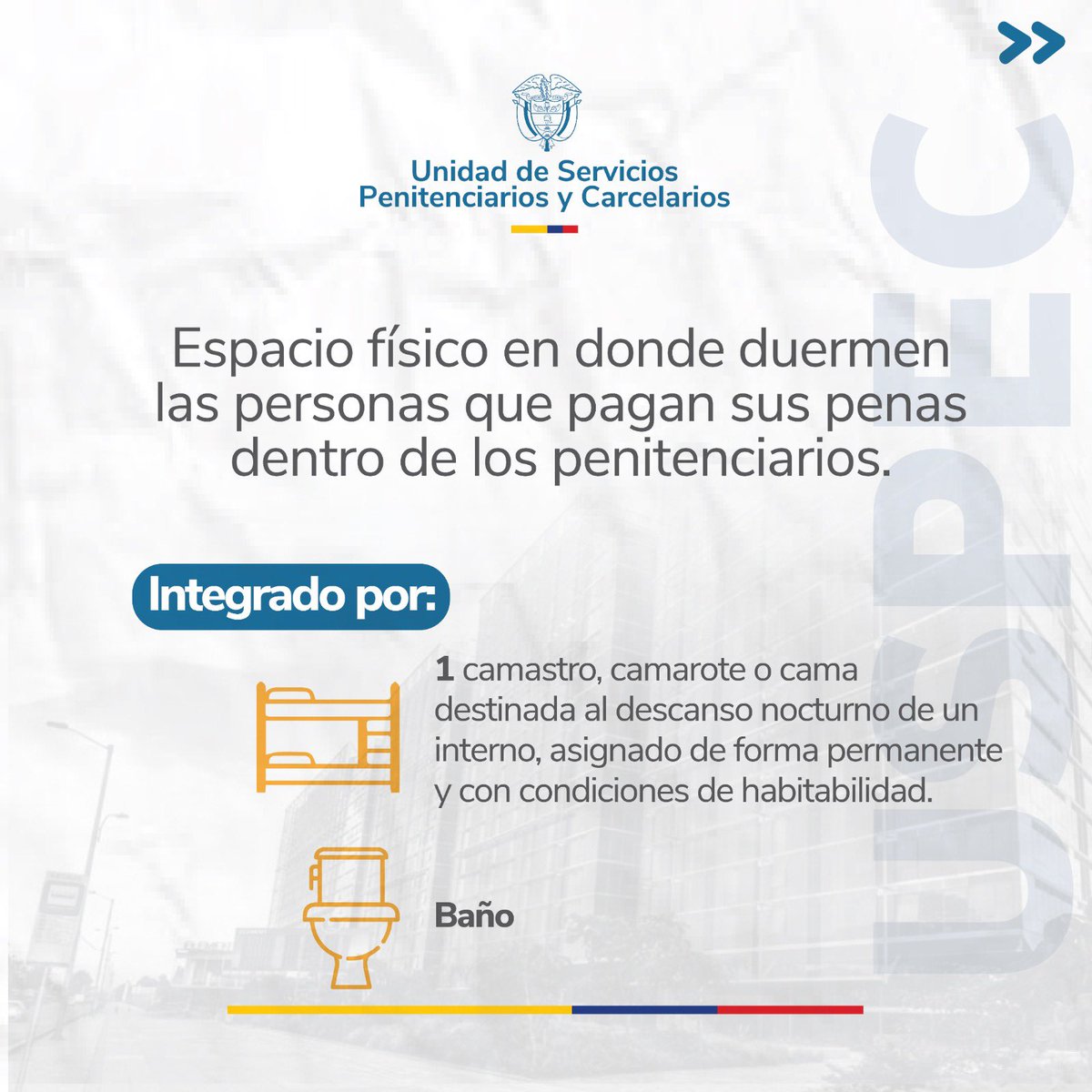 USPEC_Colombia's tweet photo. A través de un equipo multidisciplinario que conforma la dirección de Infraestructura de la USPEC, garantizamos la construcción de establecimientos de 4ta generación, con espacios dignos que le apunten al proceso de resocialización de los privados de la libertad a cargo del INPEC https://t.co/J1CRLgwKHd