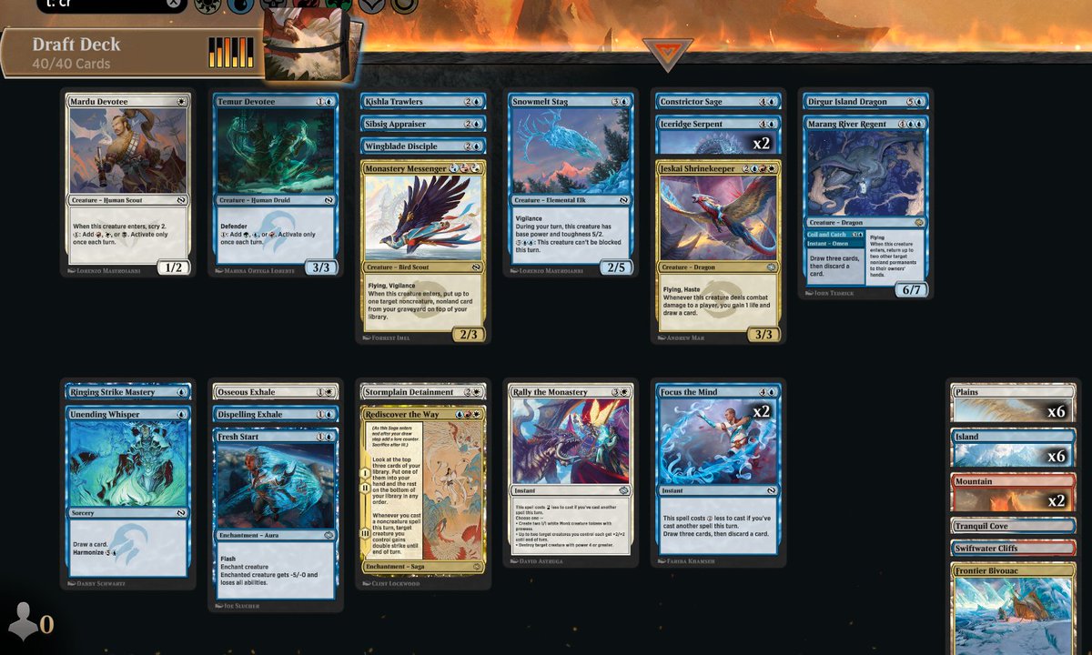 I've now got 3 trophies drafting Tarkir: Dragonstorm. All 3 of them were Jeskai.