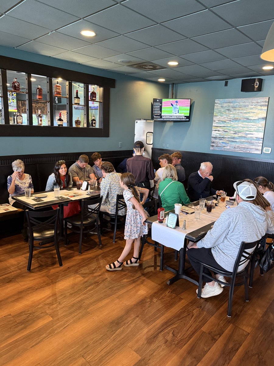 Celebrating Bo’s baptism and supporting Courtney Will and family at Prime Time with many Knights!  Let’s have a great turnout today!