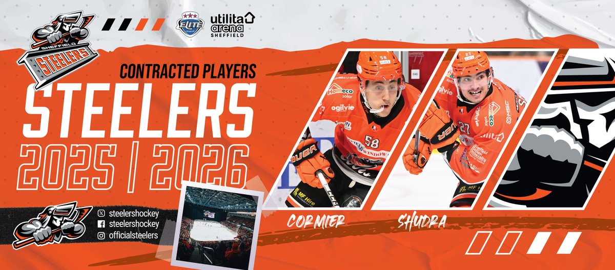 🍊🏒 Fox adds both Dominic Cormier (2 years) and Cole Shudra to the 2025-26 Steelers roster

Read More: sheffieldsteelers.co.uk/?p=21967

#SteelersHockey