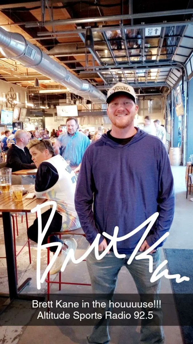 CoyoteCal (@coyote_cal7) on Twitter photo It was finally great meeting you <a href="/BrettKaneRadio/">Brett Kane</a> on Draft night this past Thursday at Number Thirty Eight. A night to remember. Thanks for signing the picture. Number 1 fan of all of y'all on <a href="/AltitudeSR/">92.5 FM - Denver's Altitude Sports Radio</a> π»βπ½ It was finally great meeting you <a href="/BrettKaneRadio/">Brett Kane</a> on Draft night this past Thursday at Number Thirty Eight. A night to remember. Thanks for signing the picture. Number 1 fan of all of y'all on <a href="/AltitudeSR/">92.5 FM - Denver's Altitude Sports Radio</a> π»βπ½
