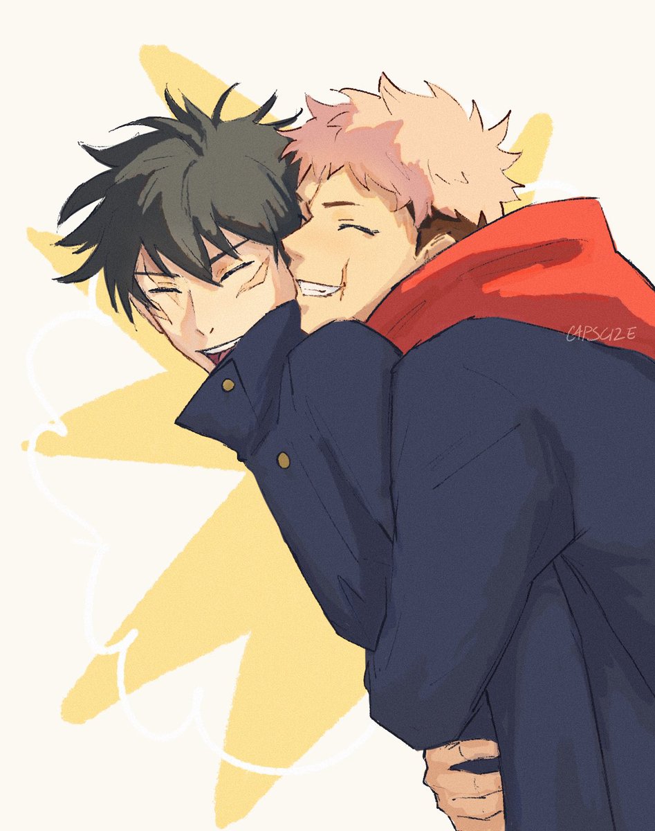 capscize's tweet image. quick itafushi hug before the weekend is over