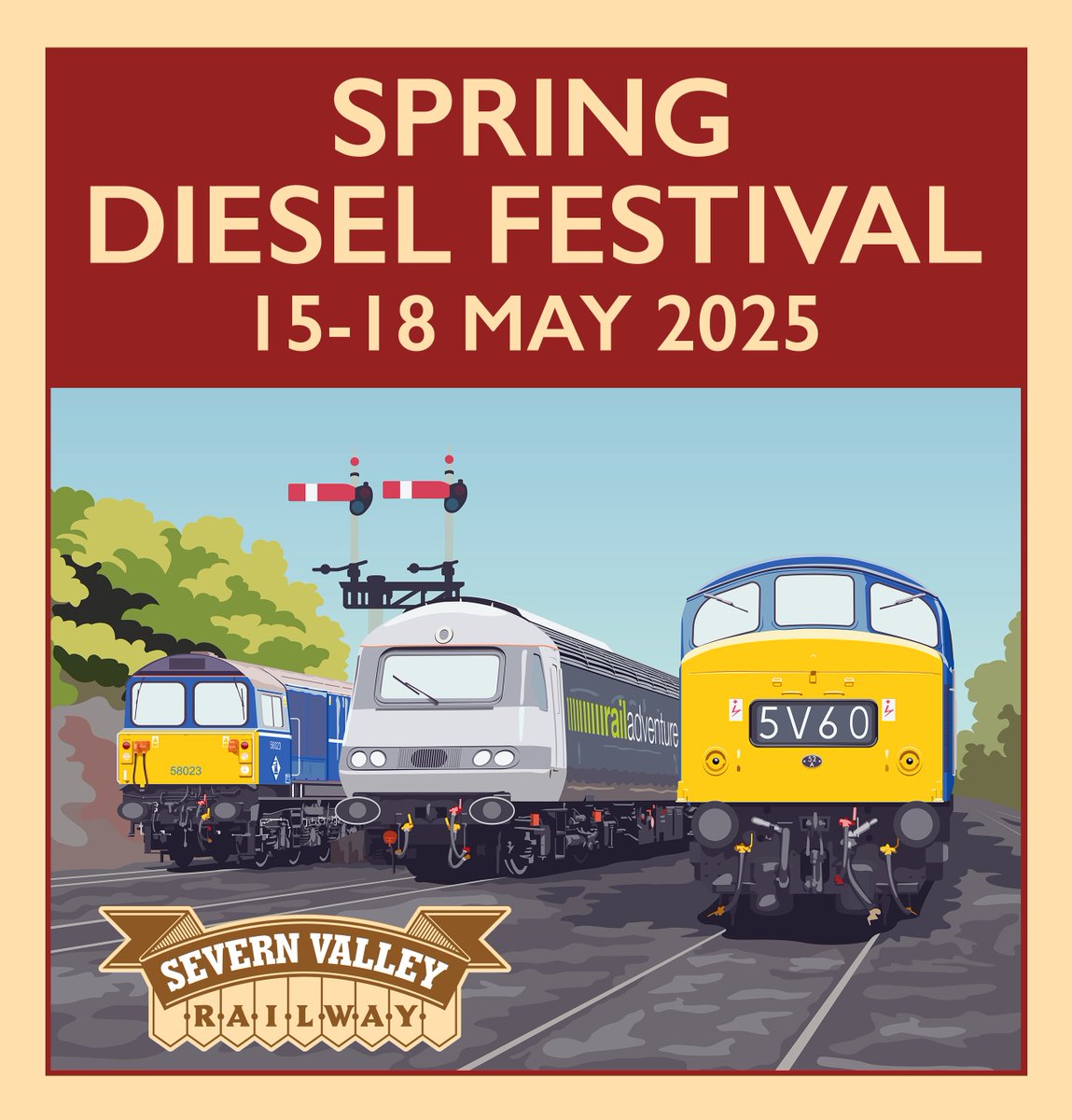 Only two weeks until we hand over the railway to the Diesel Fleet for four whole days of action! An intensive timetable, Depot Tours, Beer Festival, Travelling Tavern, and an impressive selection of visitors, there is something for everyone!
svr.co.uk/event/spring-d…
