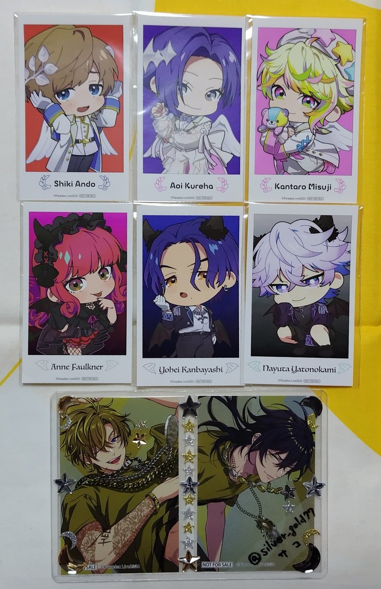 【交換/譲渡】パラライ ファボテリア😇😈 特典ステッカー

【譲】アン ☆匋平 四季☆那由汰 *葵 甘太郎

【求】😈晴臣＞😇晴臣＞😇😈智生＞＞500円(+送料)

＊纏めての方優先
＊☆は*含めての交換(交換+譲渡も可)
＊☆は😈晴臣との交換

検索からもお気軽にお声掛け下さい🙇