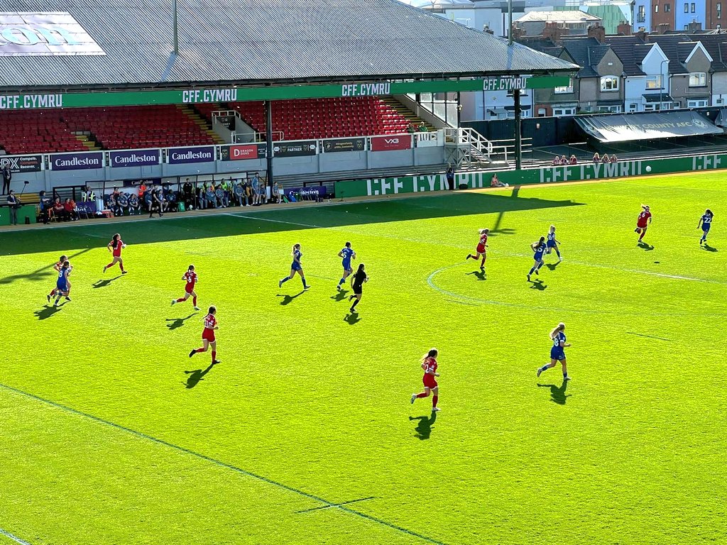 Another day another event, today supporting <a href="/rodneyparade/">Rodney Parade</a> <a href="/FAWales/">FA WALES</a> for the <a href="/ButeEnergyWales/">Bute Energy</a> cup final between <a href="/CardiffCityFCW/">Cardiff City FC Women</a> &amp; <a href="/wrexhamladiesfc/">Wrexham Ladies FC</a> Great day for it &amp; good turn out <a href="/CardiffCitySLO/">Cardiff City SLO</a>