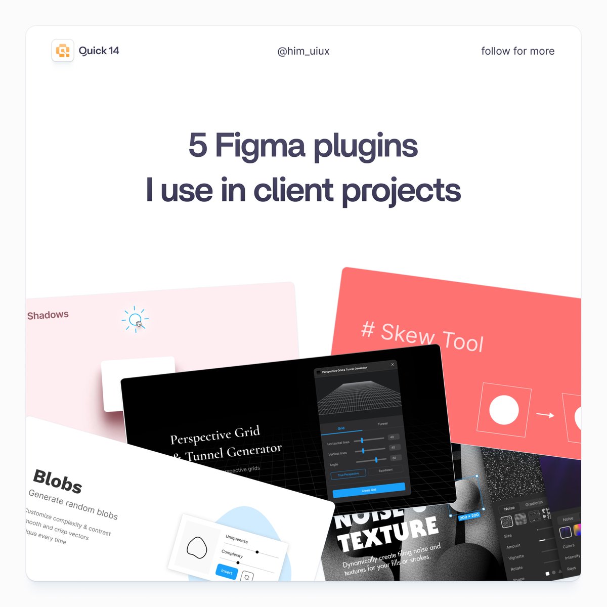 him_uiux's tweet image. Top 5 plugins I use for client projects
Open it 🧵: