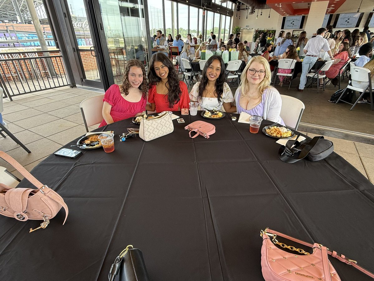 Senior brunch at Uptown Cantina — Cheers to diplomas and chicken and waffles. Congrats Blazers.