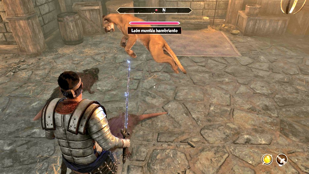 Me encanta como se ven los animales en el remaster de Oblivion. 

Sobretodo estos leones monteses que puedes encontrarlos al hacer una misión en la ciudad de Anvil ( Yunque )