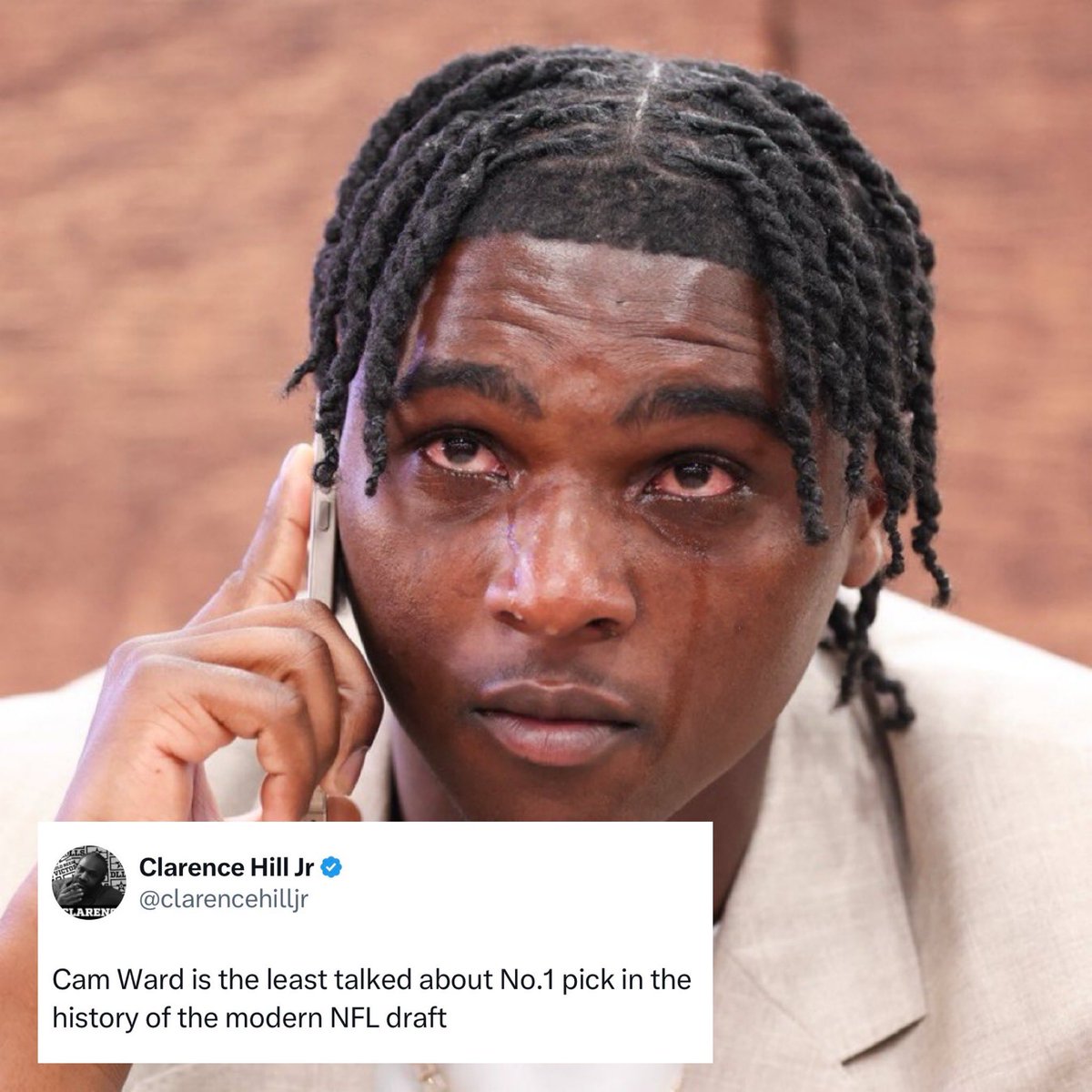 JPAFootball (@jasrifootball) on Twitter photo It’s a shame that the whole Shedeur Sanders situation took away from Cam Ward’s moment.
(via: <a href="/clarencehilljr/">Clarence Hill Jr</a>) It’s a shame that the whole Shedeur Sanders situation took away from Cam Ward’s moment.
(via: <a href="/clarencehilljr/">Clarence Hill Jr</a>)