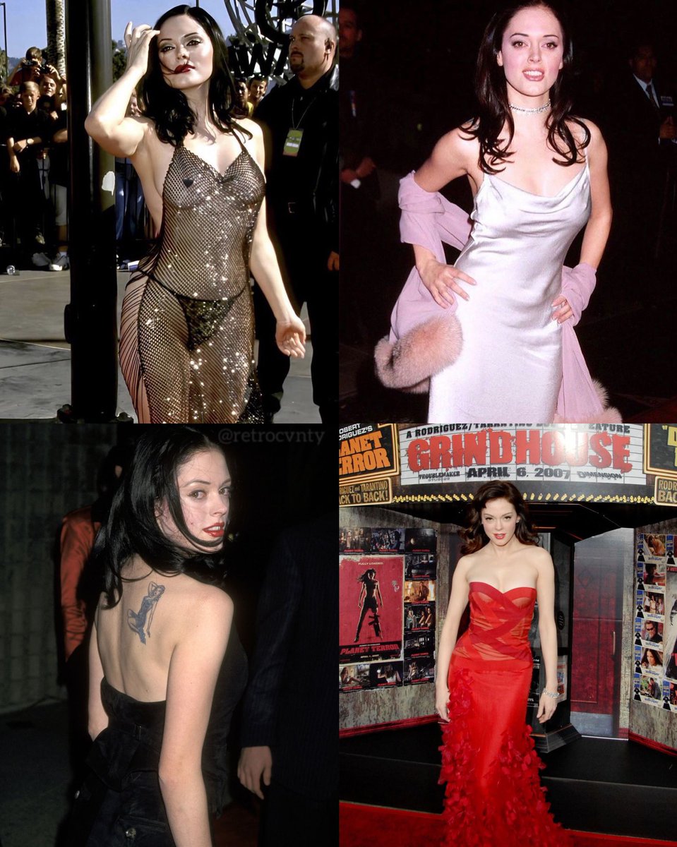 Rose McGowans iconic red carpet looks ✨