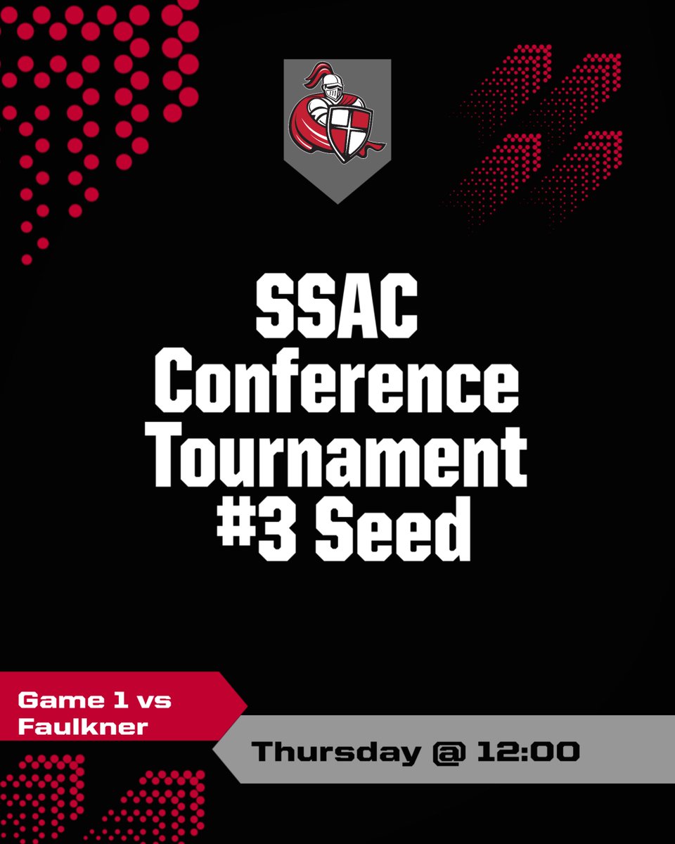 We're headed into conference tournament as the #3 seed. Our first game will be Thursday at 12:00!