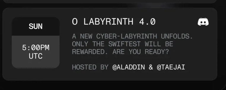 VovkaTheGreat's tweet photo. Few minutes left till the start of the O Labyrinth in #OXYZ Discord server
You will be able to get rare and valuable shards if you are the swiftest
5 P.M. UTC
Jump in.. πββοΈ
#Crypto #AI #WeAreO #MissO #CryptoRoles #CryptoConquest #Shards #OXYZ https://t.co/Fp1e4OeTOQ