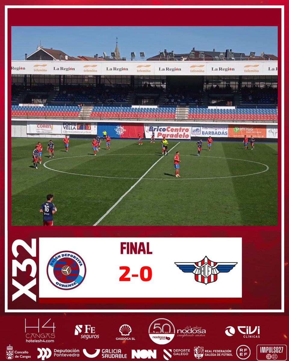 Alondras CF (@alondras_c_f) on Twitter photo Final do partido ⚔️⚽
<a href="/UDOurense2014/">UD Ourense 🐺</a> 2-0 Alondras CF
Derrota a domicilio.
A vindeira xornada recibimos ao Arteixo no Morrazo. Final do partido ⚔️⚽
<a href="/UDOurense2014/">UD Ourense 🐺</a> 2-0 Alondras CF
Derrota a domicilio.
A vindeira xornada recibimos ao Arteixo no Morrazo.