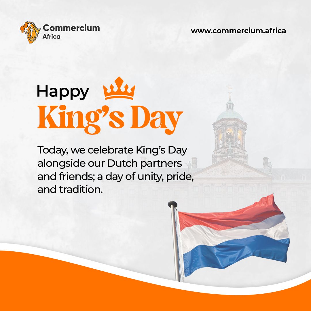 Today, we join our Dutch friends and partners in celebrating King’s Day! 

At Commercium Africa, we’re proud to continue building strong, lasting bridges between Nigeria and the Netherlands, in business, innovation, and beyond.
Wishing everyone a joyful and inspiring King’s Day!