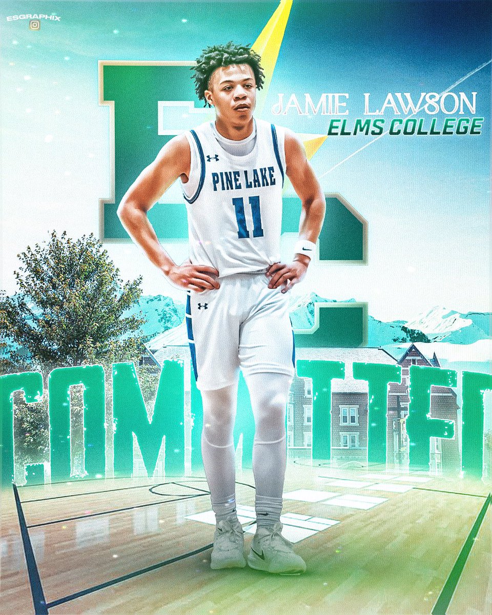 Jamie (@jamielawson2025) on Twitter photo Blessed to announce my commitment to Elms College.
Thank you to Coach Pish for giving me this opportunity and I want to thank all the coaches that recruited me over the past year.
<a href="/ElmsBlazersMBB/">Elms Mens Basketball</a> <a href="/PishWork/">Chris Piscioneri</a> <a href="/PineLakeBball/">Pine Lake Basketball</a> Blessed to announce my commitment to Elms College.
Thank you to Coach Pish for giving me this opportunity and I want to thank all the coaches that recruited me over the past year.
<a href="/ElmsBlazersMBB/">Elms Mens Basketball</a> <a href="/PishWork/">Chris Piscioneri</a> <a href="/PineLakeBball/">Pine Lake Basketball</a>