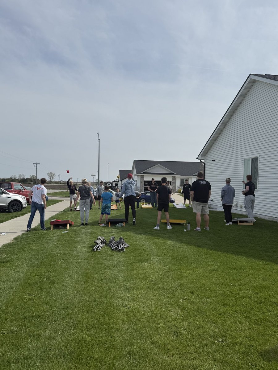 Cook and Stolpe take first in the first annual bags tournament!