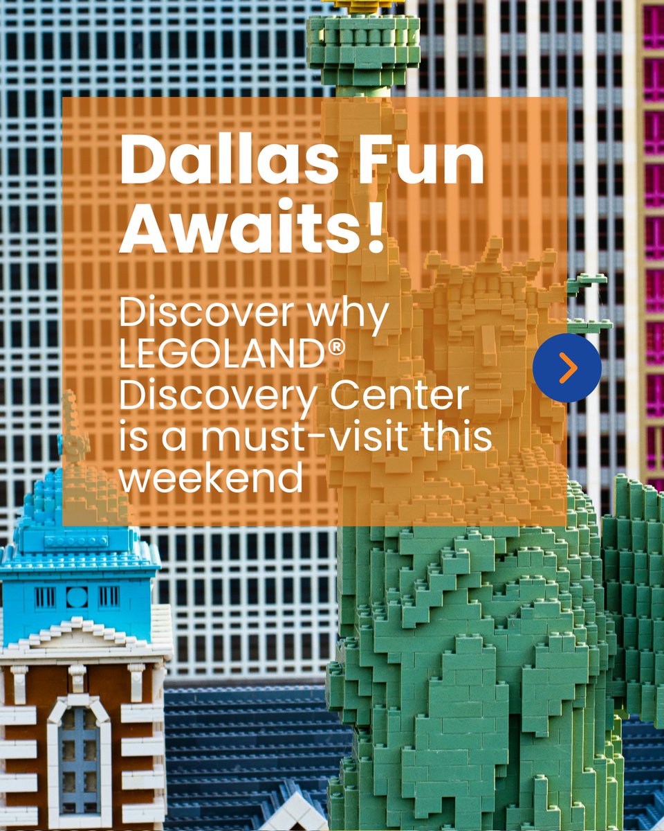 MattWatsonCom's tweet image. Looking for fun in Dallas? Explore LEGOLAND® Discovery Center! 🏗️ Perfect for all ages, it's a LEGO lover’s dream with rides, build challenges, and more. Don't miss it this April weekend as you house-hunt or enjoy Dallas living! 🏙️ #DallasFun