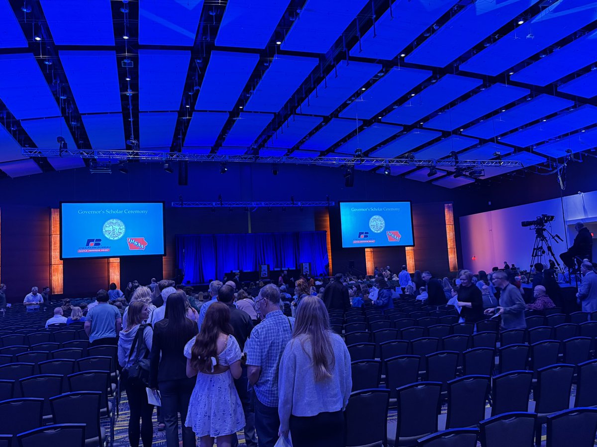 IHSAA (@ihsaa) on Twitter photo We’re ready for the 2025 Iowa Governor’s Scholar Ceremony presented by <a href="/IowaFarmBureau/">Iowa Farm Bureau</a>! Set for 1 p.m. start with <a href="/IAGovernor/">Gov. Kim Reynolds</a> inside <a href="/IAEventsCenter/">Iowa Events Center</a>.
⭐️ iahsaa.org/iowa-governors… We’re ready for the 2025 Iowa Governor’s Scholar Ceremony presented by <a href="/IowaFarmBureau/">Iowa Farm Bureau</a>! Set for 1 p.m. start with <a href="/IAGovernor/">Gov. Kim Reynolds</a> inside <a href="/IAEventsCenter/">Iowa Events Center</a>.
⭐️ iahsaa.org/iowa-governors…
