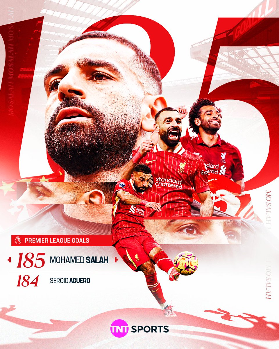 Mo Salah has overtaken Sergio Aguero in the Premier League all-time scorers list...

Only Shearer, Kane, Rooney and Cole sit above him 👀