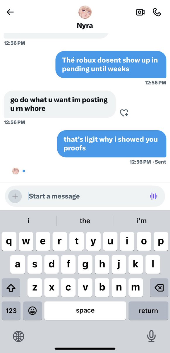 Forever_chayene's tweet photo. Watch out for this scammer, clearly she dosent know how cross trading works? Also telling me to kms after she scams me like? https://t.co/pijsr96X3r