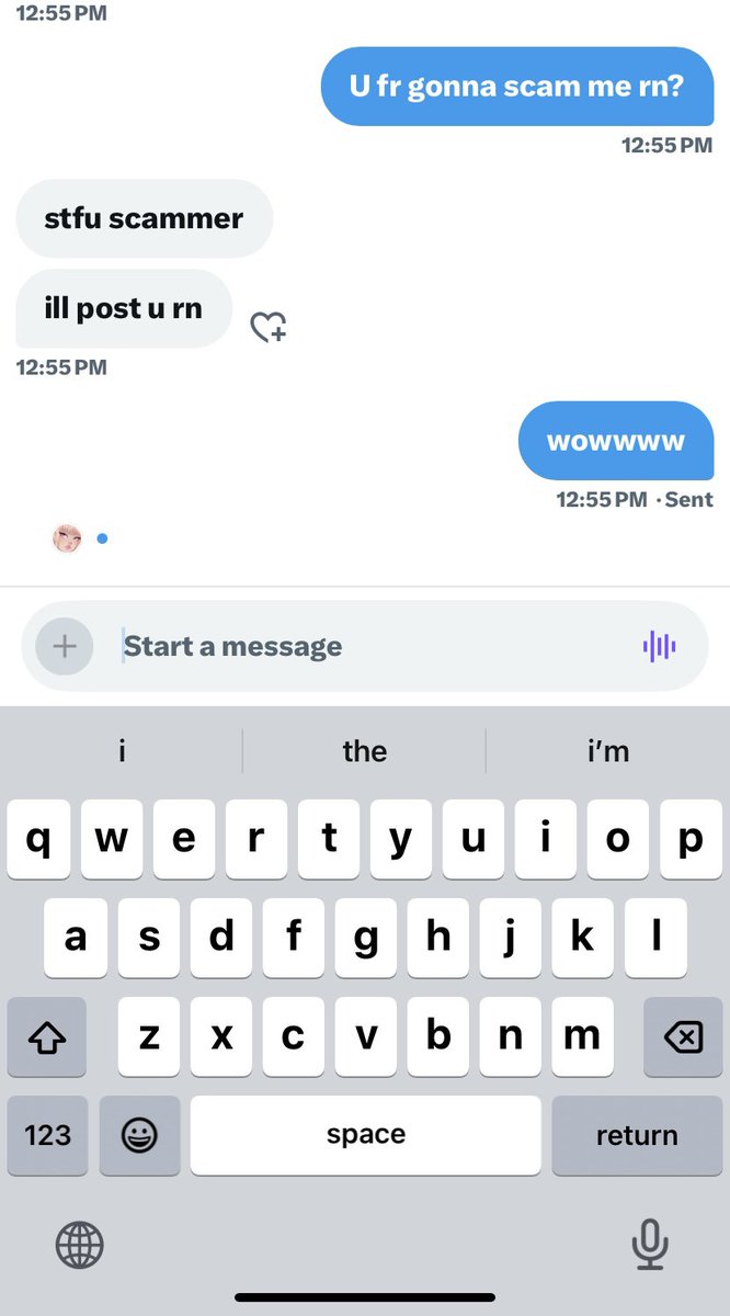 Forever_chayene's tweet photo. Watch out for this scammer, clearly she dosent know how cross trading works? Also telling me to kms after she scams me like? https://t.co/pijsr96X3r
