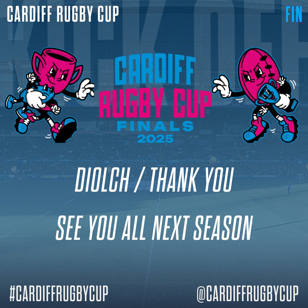 🙏 As the curtain falls on the Cardiff Rugby Cup 2024/2025, we want to say the biggest THANK YOU to everyone who made it possible! 🏆💙

To the players, coaches, clubs, parents, supporters, WRU staff, St John’s Ambulance teams, Cardiff Rugby staff, referees, volunteers and