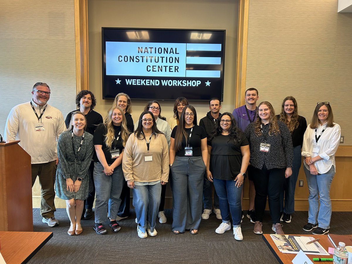 Our Landmark Supreme Court Cases Weekend Workshop was wonderful! This was a great group of dedicated and passionate teachers! SO excited for our sustained follow-up with this crew! #NCCed