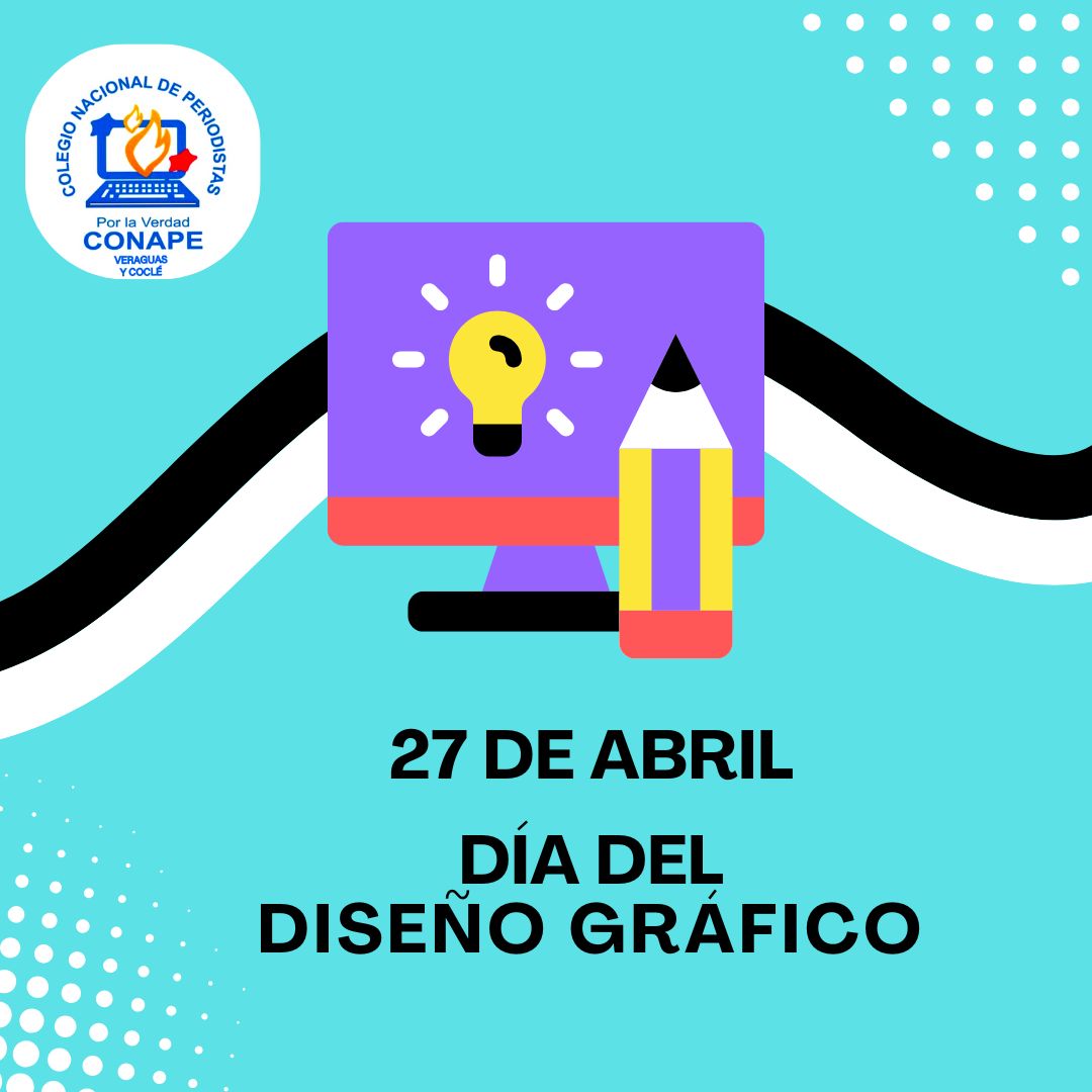 conapevercoc's tweet image. Nos unimos hoy a la conmemoración del Día Internacional del Diseño Gráfico, fecha instaurada desde el año 1991, con el objetivo de reconocer el papel y la labor fundamental del diseñador gráfico en la sociedad y el comercio.
#Conape #Coclé #Veraguas