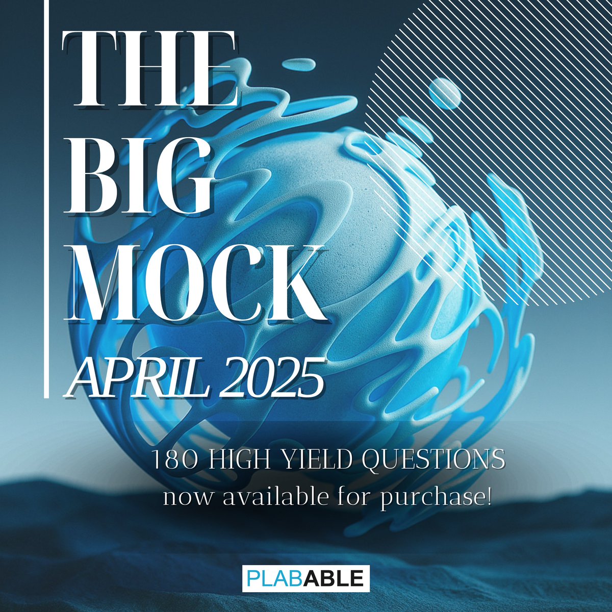 plabable's tweet image. The new BIG MICK April 2025 is OUT NOW!

An excellent tool to assess your exam readiness and estimate your potential exam performance.

To access BIG MOCK, visit plabable.com/bigmock

#plab