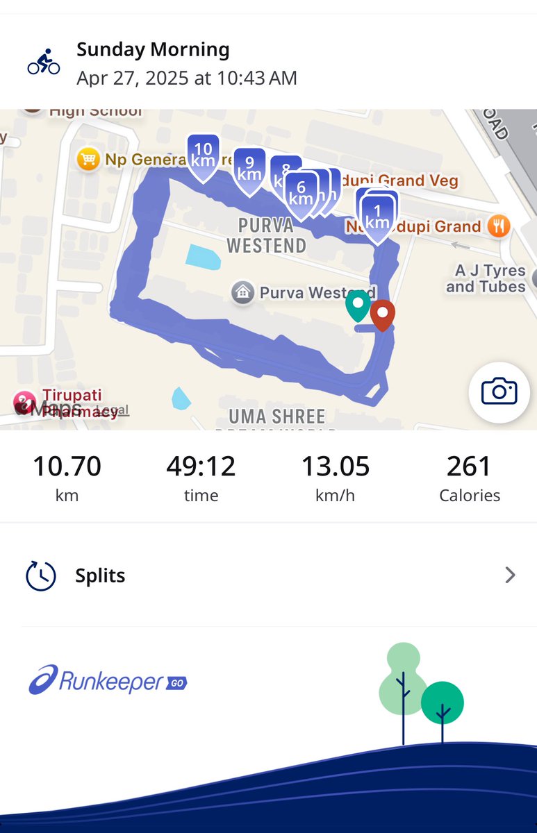 Dr Harish Mallapura Maheshwarappa (@masterclassccm) on Twitter photo Morning Ride Done!
Tilt cycle + <a href="/sanjheg/">Sanjith Hegde</a> Kannada hits = Perfect Sunday mood!
10.7 km | 49 min | Good vibes only
#SundayCycling #TiltCycle #SanjithHegde #FeelTheRide #10KChallenge #MorningGoals #CyclingLove #FitnessMood Morning Ride Done!
Tilt cycle + <a href="/sanjheg/">Sanjith Hegde</a> Kannada hits = Perfect Sunday mood!
10.7 km | 49 min | Good vibes only
#SundayCycling #TiltCycle #SanjithHegde #FeelTheRide #10KChallenge #MorningGoals #CyclingLove #FitnessMood