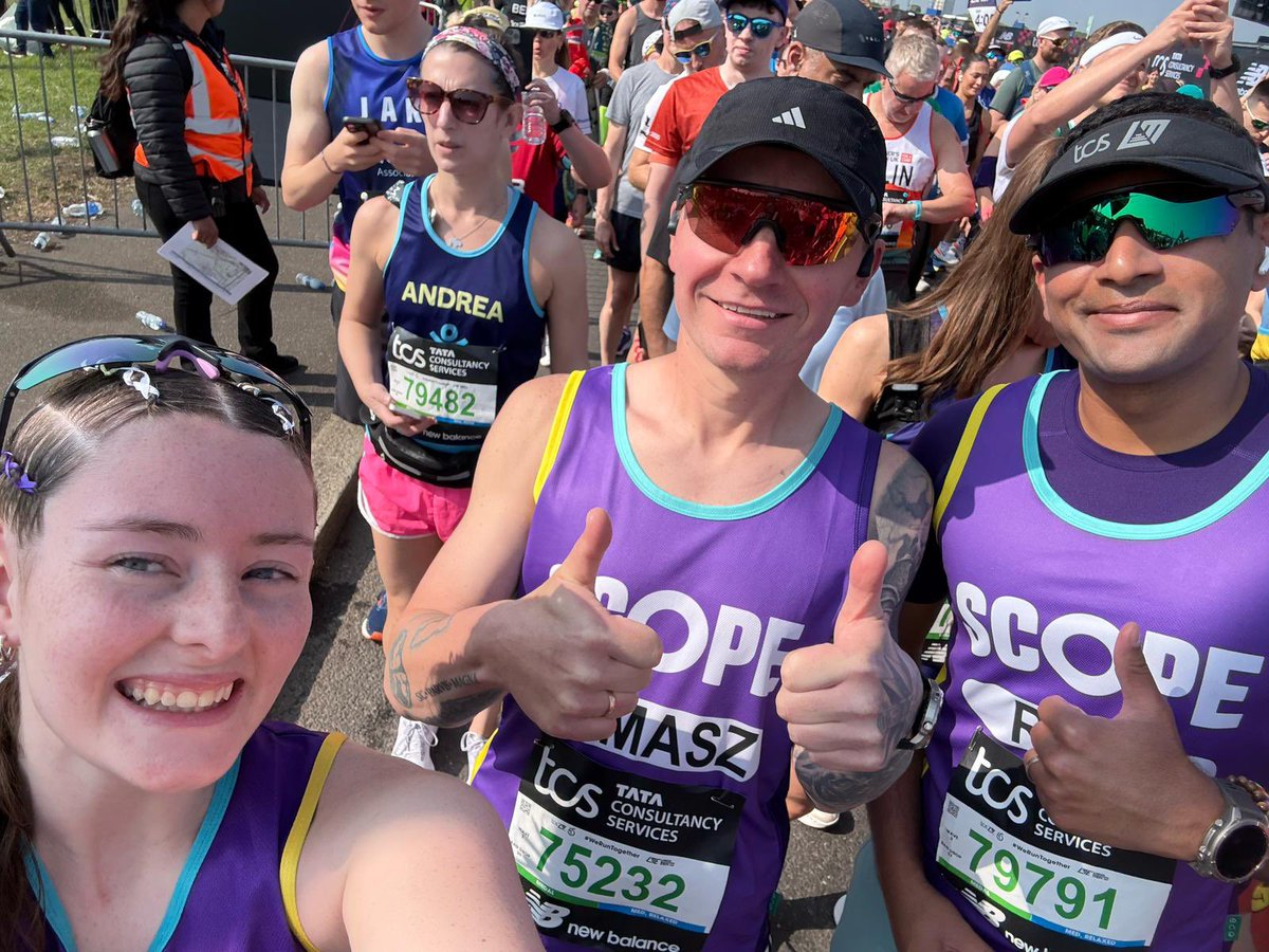scope's tweet photo. What an amazing day at the London Marathon! π A huge thank you to our incredible #TeamScope runners.
Β
You went the distance and made every step count. We're so proud of you! π
#LondonMarathon https://t.co/nQ2AXqDgqi